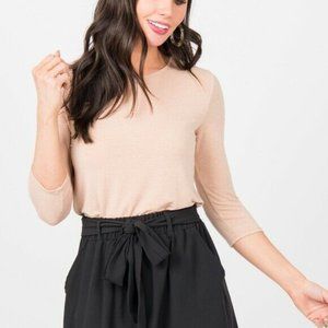 Agnes & Dora Fitted Tee 3/4 Sleeve